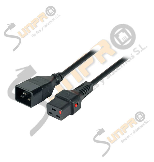 Cable de red C20 M/C19 H con seguro 3x1,50mm. 3m.