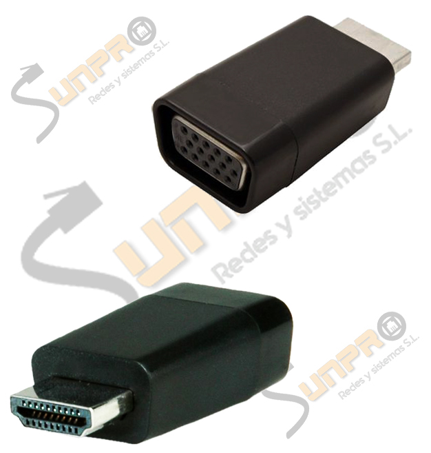 Adaptador HDMI M/VGA H compacto