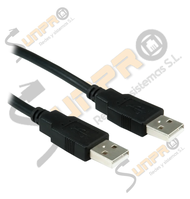Cable USB 2.0 standard tipo A M/M negro 3m.