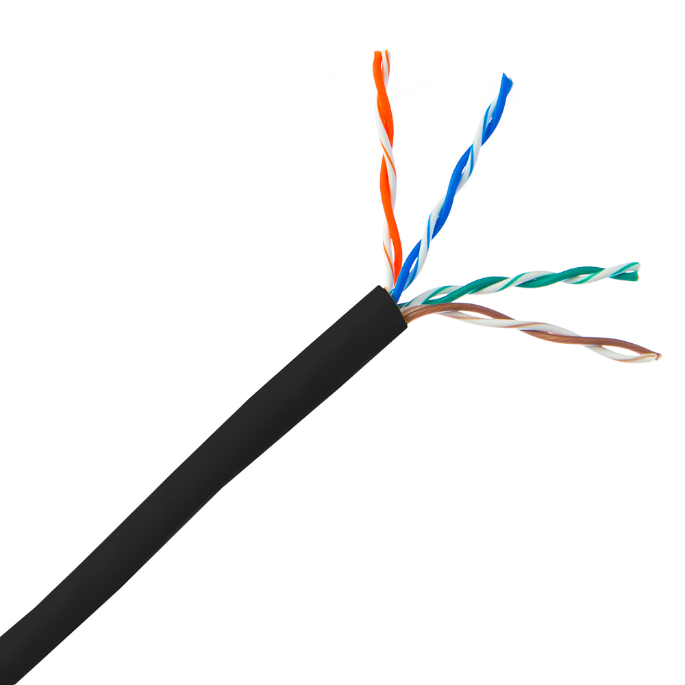 Cable Cat. 6 UTP LSZH Cca flexible 100m. negro