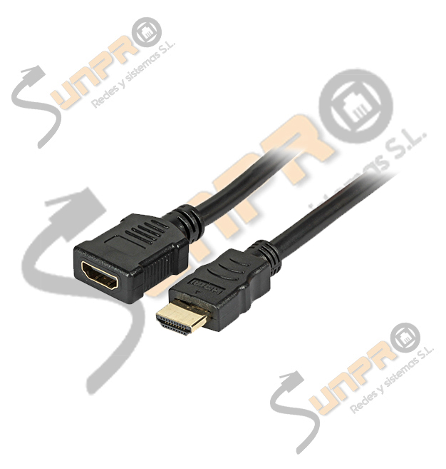 Cable extensor HDMI tipo A M/H 1m.