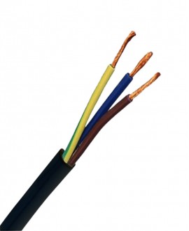Cable energía RVK 06/1Kv 3x1,5 negro