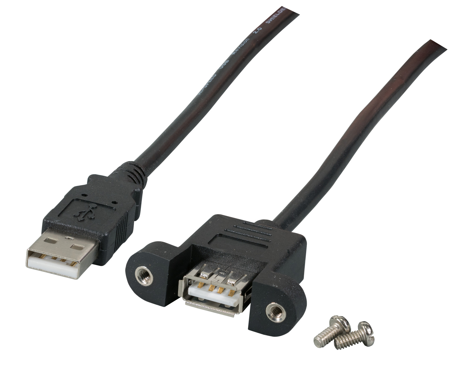 Cable extendor USB 2.0 tipo A M/H panel 1m
