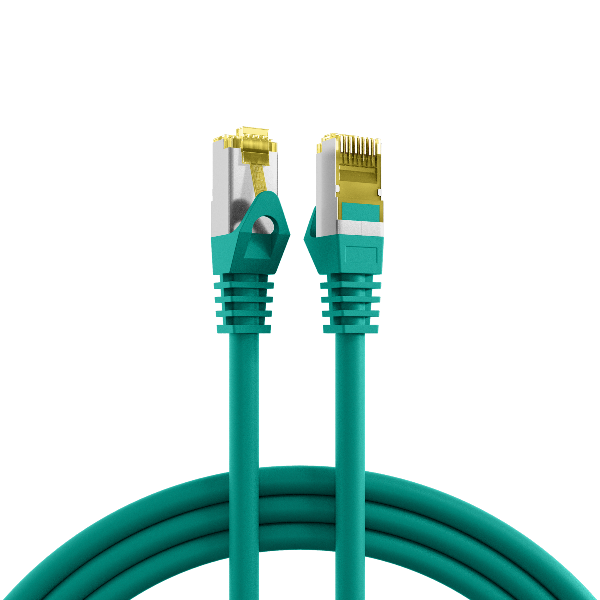 Latiguillo Cat.6A S/FTP con cable Cat.7 LSZH 10m. verde