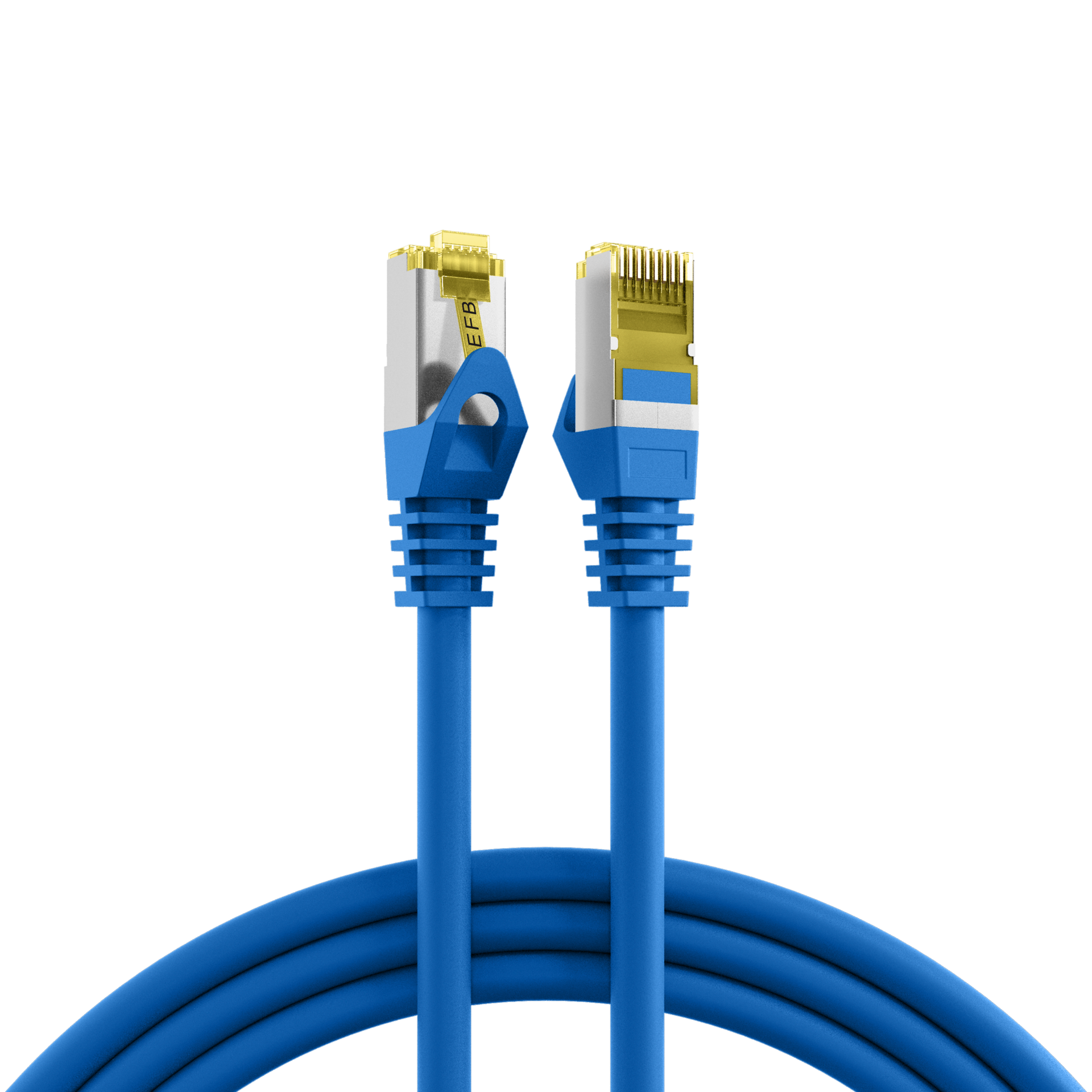 Latiguillo Cat.6A S/FTP con cable Cat.7 LSZH 20m. azul
