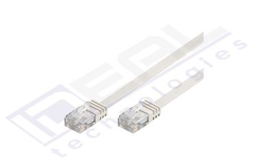 Latiguillo plano Cat. 6 UTP LSZH 2m. blanco