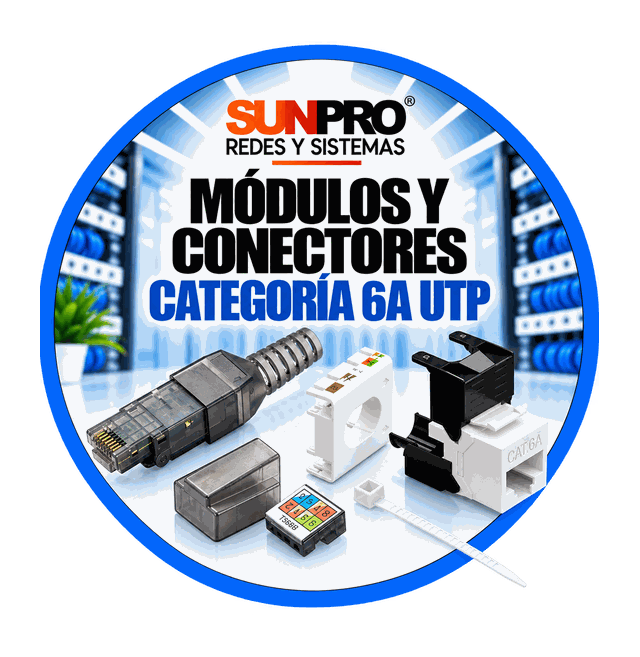 MÓDULOS Y CONECTORES CATEGORÍA 6A UTP