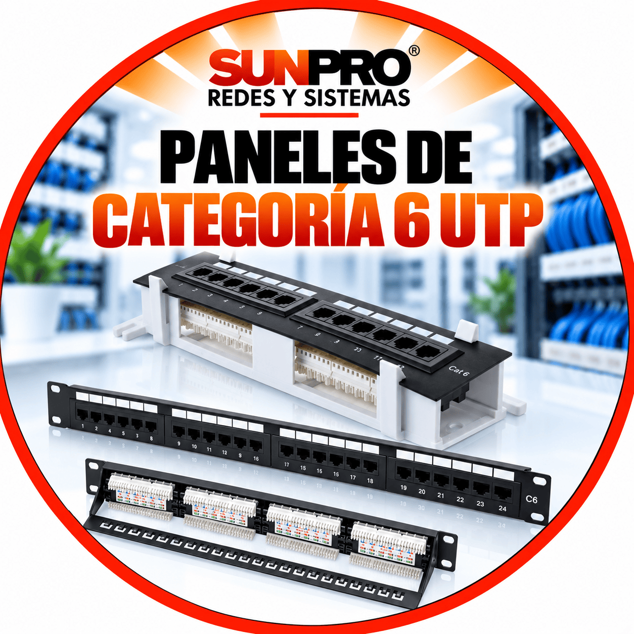 PANELES DE CATEGORÍA 6 UTP
